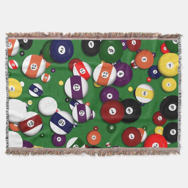 Throw Blanket - Billiards Mysfilt (Framsidan)