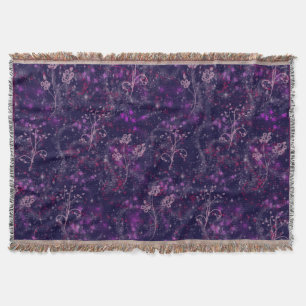 Throw Blanket - Blommigt- och Star Burst Filt