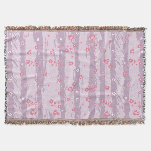 Throw Blanket – Butterfly Garden Filt (Framsidan)
