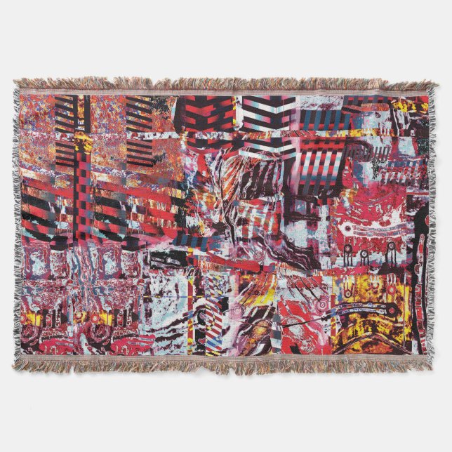 Throw Blanket – Fragmented Pulse Filt (Framsidan)