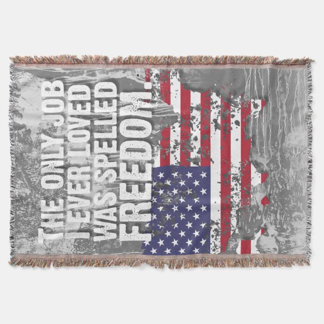 Throw Blanket – Freedom Job Filt (Framsidan)