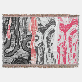 Throw Blanket – Friction Lands Abstract Design Filt