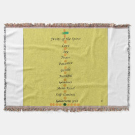 Throw Blanket   Fruits of the Spirit  Filt