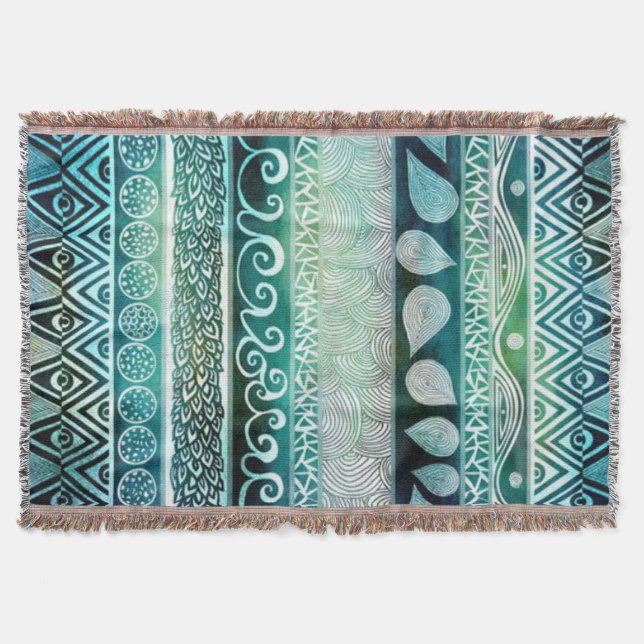 Throw Blanket/Indie Mönster Mysfilt (Framsidan)