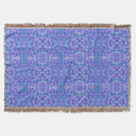 Throw Blanket Lavender Hydrangea Mönster Filt