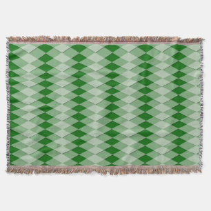 Throw Blanket - Lodrät Argyle Mönster Mysfilt