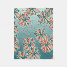 Throw Blanket, Orangens Blommar av Lisa Casineau