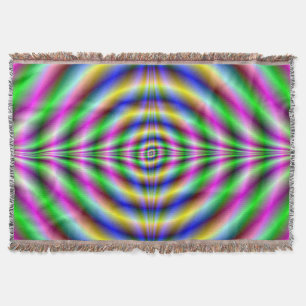 Throw Blanket Psychedelic Neon Öga Mysfilt