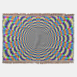 Throw Blanket Psychedelic Ringed Pulse Mysfilt