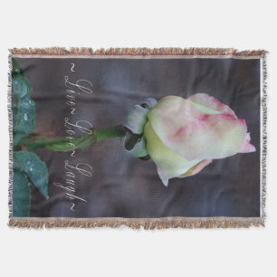 Throw Blanket/Red & Gul ros Bud Mysfilt