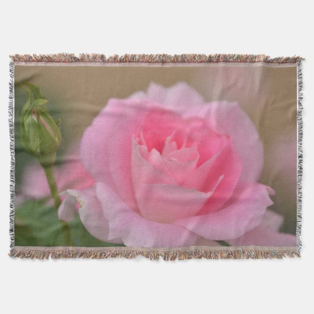 Throw Blanket/Rosa ros Filt (Framsidan)
