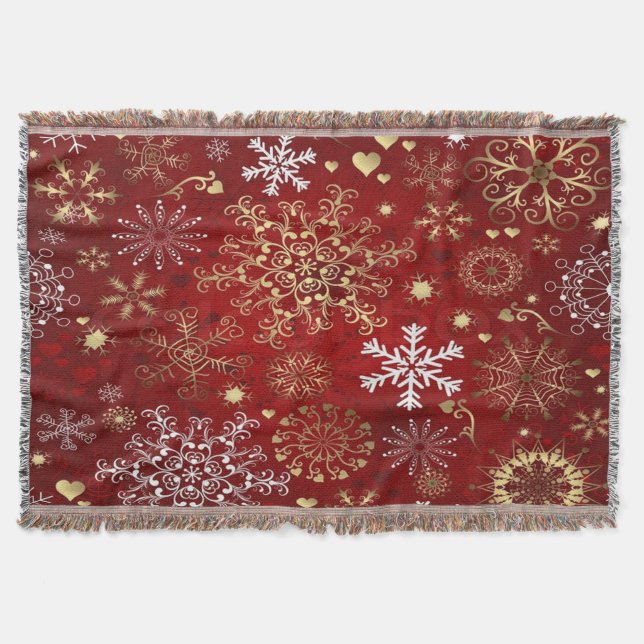 Throw Blanket/Snö Flakes Mysfilt (Framsidan)