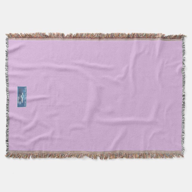 Throw Blanket (Solid Blek Lilac) RFPMDesigns ©️ 20 Filt (Framsidan)
