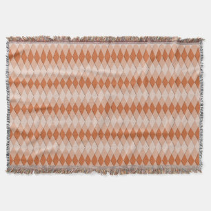 Throw Blanket - Vågrät Argyle Mönster Mysfilt