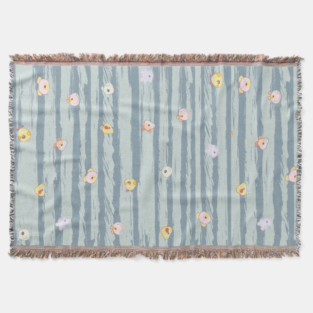 Throw Blanket – Whimsy Faces Filt (Framsidan)