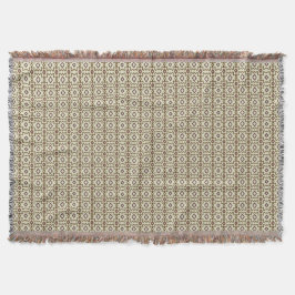 Throw Blanket with Old Spanish Style Vibes  Filt