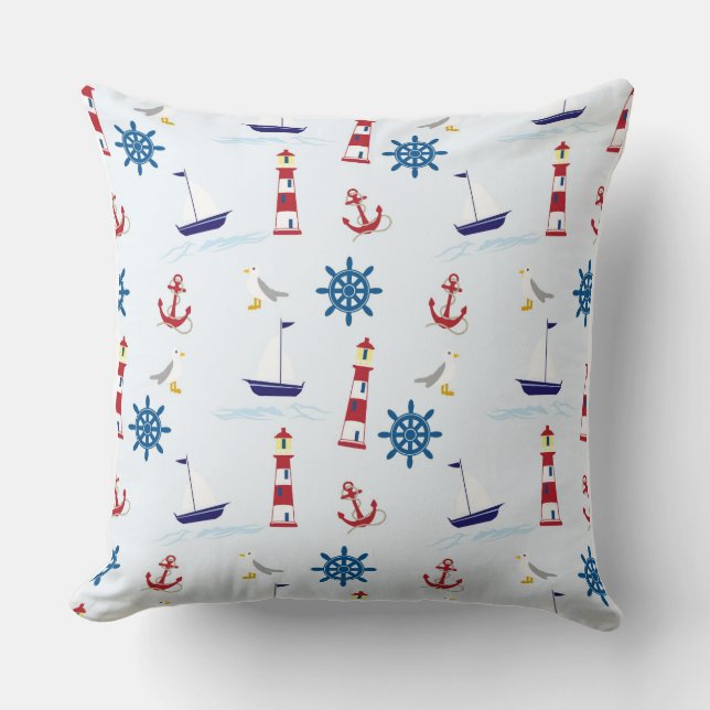Throw Cushion - Nautical Kudde (Framsida)