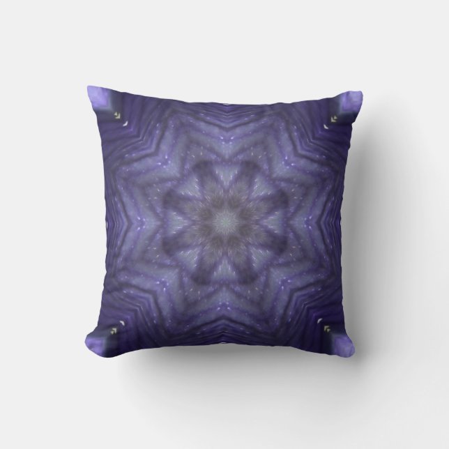Throw Cushion Purple Pattern Design Kudde (Framsida)