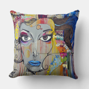 Throw Cushion - Street Art Graffiti Art Kudde