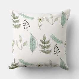 Throw Cushion - Summer Leaves Design 2 Kudde