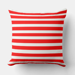 Throw Cushions - Red and White Rand Kudde