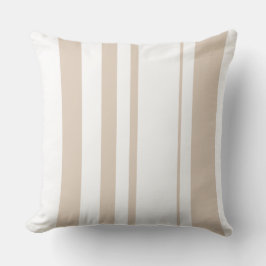 Throw Cushions - Strip 2 Beige Kudde