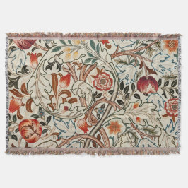 Throw filt William Morris blommigt design