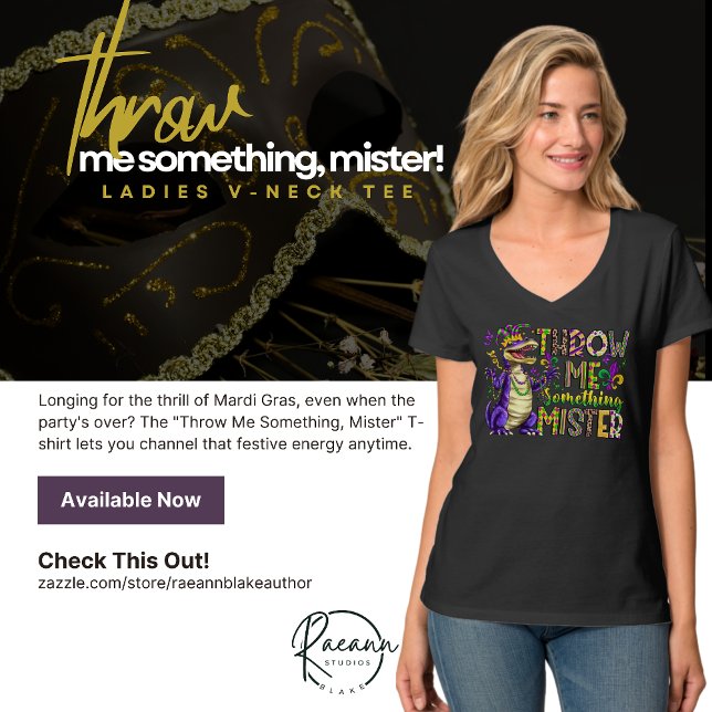"Throw Me Something, Mister" Mardi Gras T-Shirt (Skapare uppladdad)