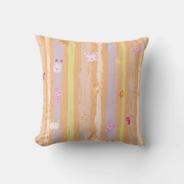 Throw Pillow – Baby Joy & Creatures Pastel Animal Kudde