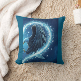 Throw Pillow Bald Eagle Heart - Forever and Ever Kudde