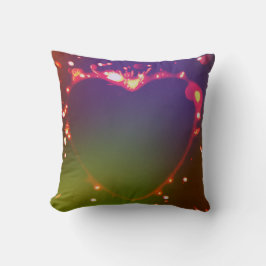 Throw Pillow Flame heart Kudde