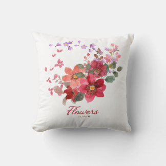 Throw pillow frower kudde