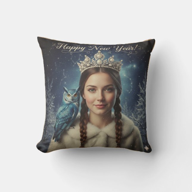 Throw Pillow "Happy New Year!" Kudde (Framsida)
