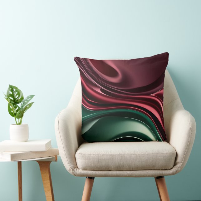 Throw pillow in stylish abstract graphic kudde (Stol)