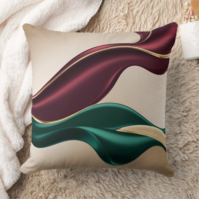 Throw pillow in stylish abstract graphic kudde (Filt)