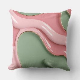 Throw pillow in stylish abstract graphic kudde