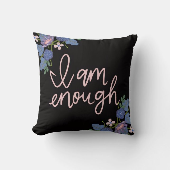 Throw Pillow Inspirational Quote Decorative Cushio Kudde (Framsida)