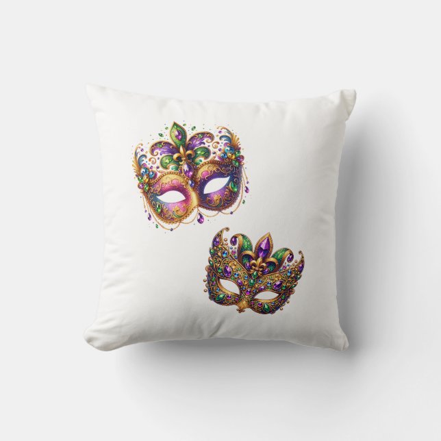 Throw Pillow Mardi Gras Kudde (Framsida)
