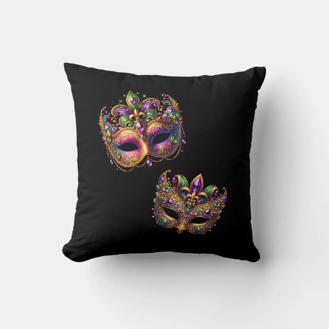 Throw Pillow Mardi Gras Kudde (Framsida)