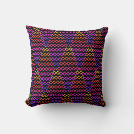 Throw Pillow Multicolore Rhombus Kudde