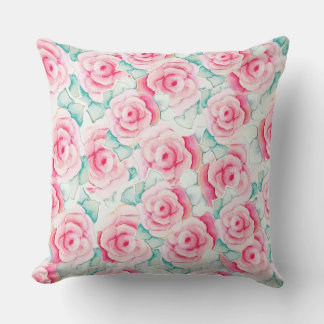 Throw Pillow Roses Kudde
