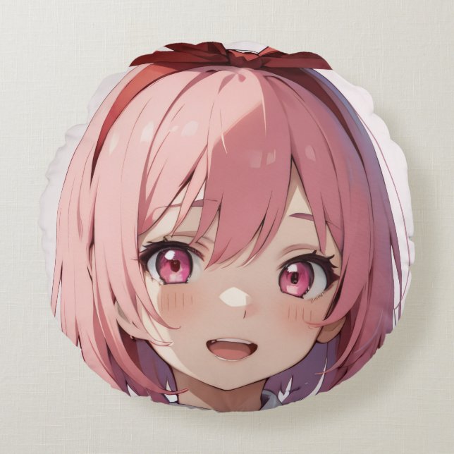 Throw Pillow Rund Kudde (Framsidan)