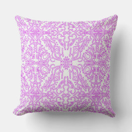 Throw Pillow Soft Pink Dream Mandala pattern Kudde