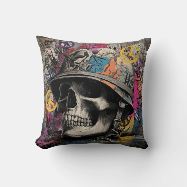 Throw Pillow Stop war Kudde (Framsida)