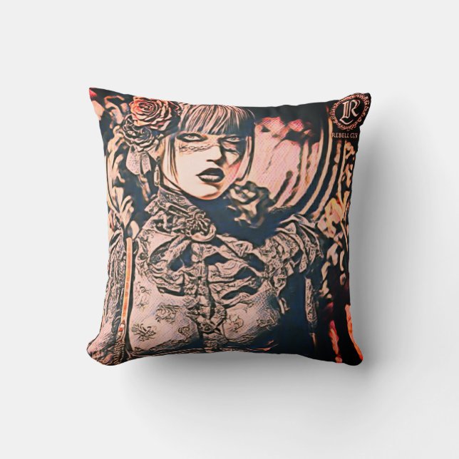 Throw Pillow The rebellion woman  Kudde (Framsida)