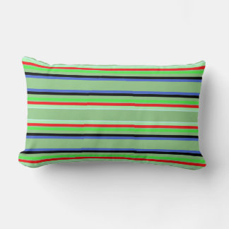Throw Pillow with Christmas stripes Lumbarkudde