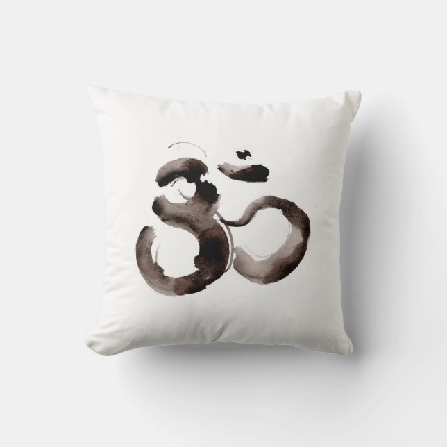 Throw pillow with Om motif Kudde (Framsida)