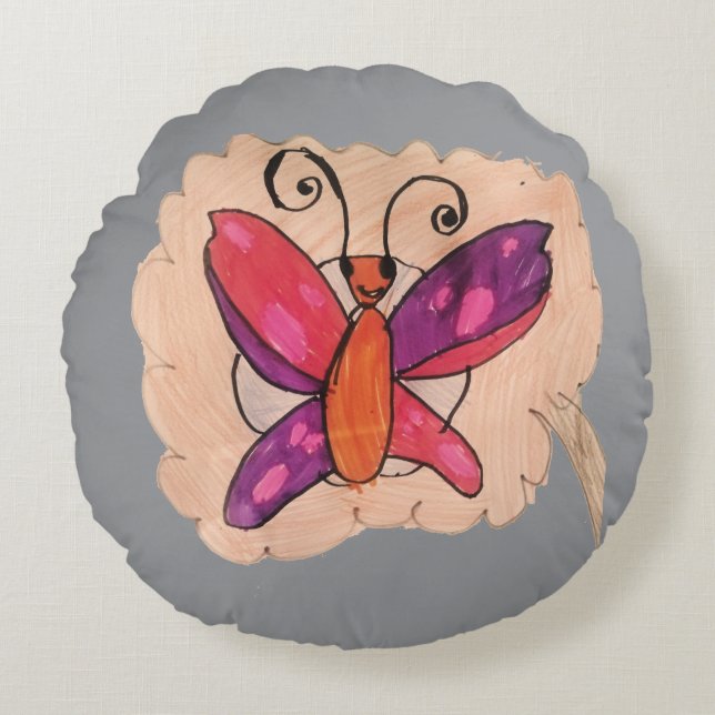 Throw Pilow Rund Kudde (Framsidan)