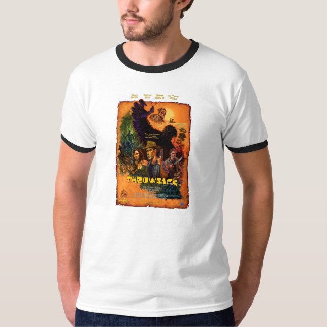 "Throwback" affischT-tröja T-shirt (Framsida)