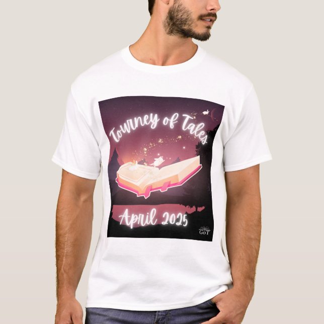 Throwback April 2025 Tourney of Tales Shirt T (Framsida)